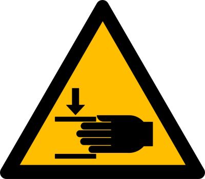Warnzeichen Warnung vor Handverletzungen