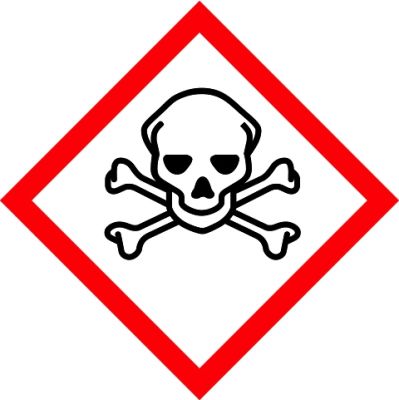 GHS Gefahrstoffaufkleber Akute Toxizität