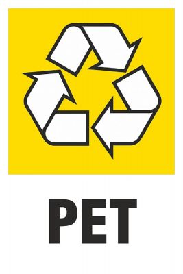 Recycling-Aufkleber PET