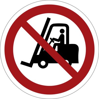 Verbotszeichen Für Flurförderzeuge verboten