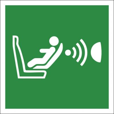 Rettungszeichen Erkennungssystem für Kindersitze