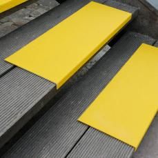 Antirutsch Treppenkantenprofile GFK breit, gelb
