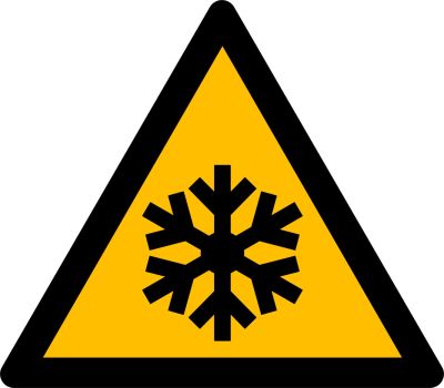 Warnzeichen Warnung vor niedriger Temperatur/Frost