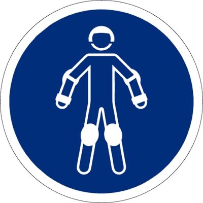 Gebotszeichen Schutzausrüstung für Rollsport benutzen