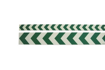 EverGlow® Markierungsstreifen Richtungspfeil grün, 1000 x 60 mm, langnachleuchtend, selbstklebend, Alu 0.2 mm