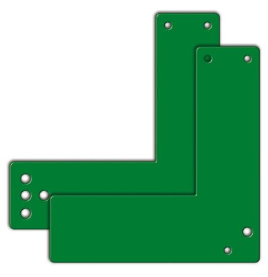 GfS EH-Türwächter Montageplatte, für Glasrahmen, grün