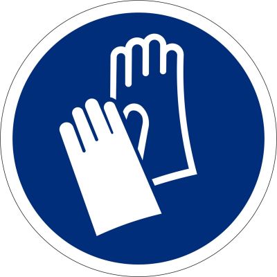 Gebotszeichen Handschutz benutzen