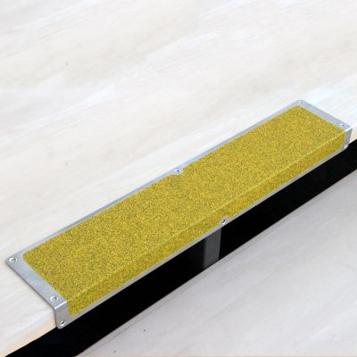 Antirutsch Treppenkantenprofile Aluminum breit, Public gelb