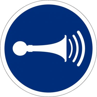 Gebotszeichen Akustisches Signal geben
