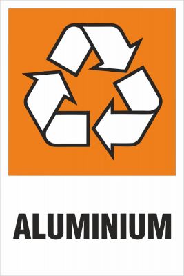 Recycling-Aufkleber ALUMINIUM