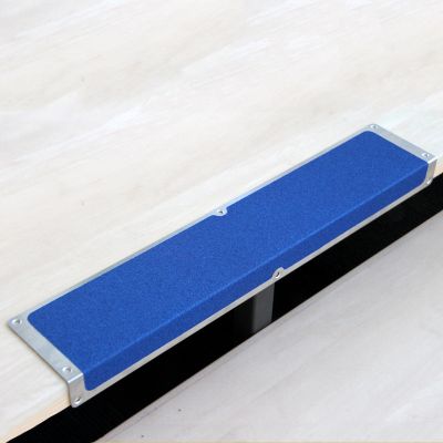 Antirutsch Treppenkantenprofile Aluminum breit, blau