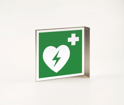 Rettungszeichen Automatisierter, ext. Defibrillator (AED)