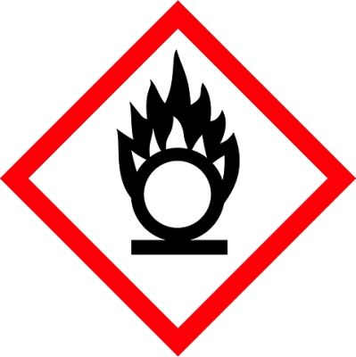 GHS Gefahrstoffaufkleber Oxidierend