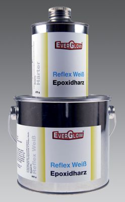 EverGlow® Reflex Weiss EPOXID Grundierung, 1kg, weisse Grundierung zur Erhöung der Leuchtkraft