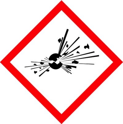 GHS Gefahrstoffaufkleber Explosiv