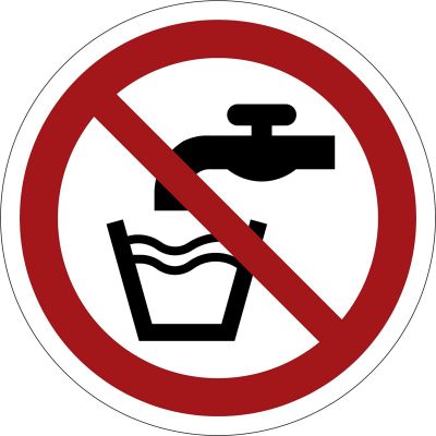 Verbotszeichen Kein Trinkwasser
