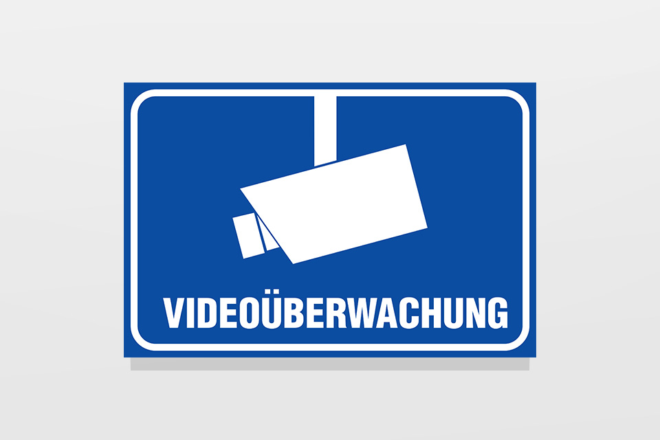 Videoüberwachungsschilder